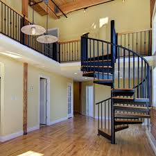 Aluminum deck stair railing kit with pickets in white. Beech Wood Spiral Stairs With Pvc Handrail Canada Prefabricated Living Room Sets Aliexpress