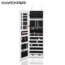 Ikayaa Hangend Schmuckschrank Wandspiegel Wandschrank Schmuckkasten Spiegel T0a6 Schmuckschrank Schrank Lagerschranke