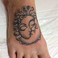 Gemini Moon Sun Embrace Gemini Tattoo Foot Tattoos Tattoos