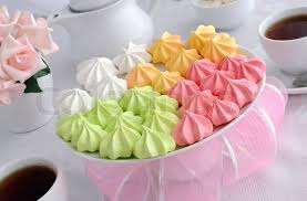 In a bowl with an electric mixer beat whites until they hold soft peaks. Meringue Cookies Stock Image Colourbox