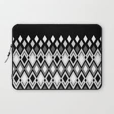 Black And White Diamond Pattern Beauty Of Black And White Diamonds Laptop Sleeve Diamond White Diamond Black