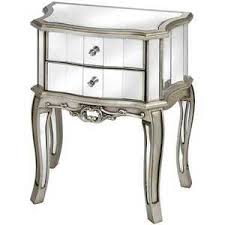 Antique French Silver Venetian Mirrored Glass Bedside End Table Furniture Ebay 196 Mirrored Furniture Wooden Bedroom Furniture Mirror Bedside Table