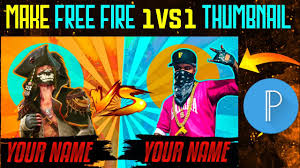 Click on any pubg mobile thumbnail hd season 7 thumbnail below to see the larger version gamep. Free Fire 1vs1 Thumbnail Tutorial On Android Free To Use Youtube