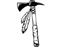 Black And White Hatchet Indian Axe 2 Native American Warrior Tomahawk Hatchet Feather Etsy Axe Tattoo Native American Tattoos Cherokee Native American Tattoos