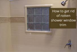 Caulk is a magical word isn't it? 4 Shower Trim Options For Rotten Wood Window Trim