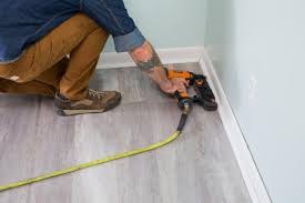If the jigsaw is too large, or you will risk breaking the brittle floor with it then a coping saw does the same job without the power and vibrations. How To Install Laminate Floors Hgtv