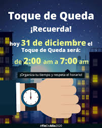 Para los menores de edad la medida inicia a las 8:00 p.m. Gobierno De Chile Toque De Queda Facebook