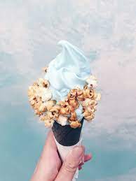 Sea Salt Ice Cream With Sweet Popcorn From Aqua S Soph Vsco Grid Sweet Popcorn Ice Cream Popsicles Salt And Ice