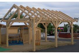 Abri Voiture Vente D Un Carport De 4 M X 6 M Double Pente Backyard Buildings Small Backyard Landscaping Backyard