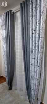However, modern home decor rules also allow you to go wild with if not using vibrant colors, the plain colors in stylish curtain designs like eyelet curtains can be hung with various decorative aspects like tassels and tiebacks. Elegant Grey Plain And Printed Curtains In Nairobi Central Home Accessories Roberts Indoor Solutions Jiji Co Ke