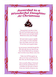 Daughter Poems Daughter Christmas Laminated Poem Gifts Daughter Poems Daughter Christmas Precious Gifts
