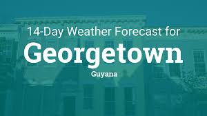 The day will have appropriate humidity, with average. Georgetown Guyana 14 Day Weather Forecast