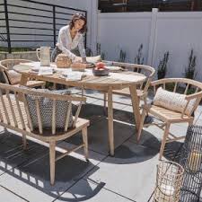 Dexter Outdoor Expandable Dining Table In 2020 Rustic Outdoor Furniture Outdoor Dining Spaces Discount Outdoor Furniture