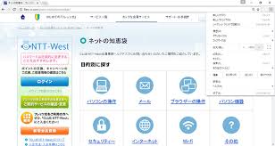 ページの文字サイズを変更したい ネットの知恵袋 フレッツ光公式 Ntt西日本