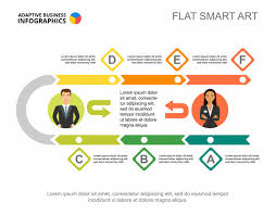 Six Steps Workflow Process Chart Template For Presentation