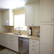 Adding A Pantry Cabinet At The End Of A Counter This Little Galley Kitchen Was Very Dated Yo Galley Kitchen Design Kitchen Design Traditional Kitchen Design