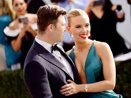 Scarlett johansson, 35, was all smiles as she headed to the saturday night live after party with fiance colin jost, 37, on saturday, dec. Scarlett Johansson And Colin Jost Married 300k Engagement Ring Express Co Uk