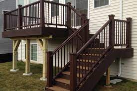 Darker Color Is The Fascia And The Kickplate Patio Deck Designs Trex Deck Trex Deck Designs