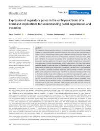 Ten keď to zbadal, takmer vyhodil tanier do vzduchu, no je manželka ho presvedčila, aby aspoň. Pdf Expression Of Regulatory Genes In The Embryonic Brain Of A Lizard And Implications For Understanding Pallial Organization And Evolution