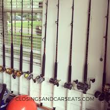 You don't have to buy a fancy rack to store your fishing gear. Easy Diy Fishing Rod Holder Closings And Car Seats