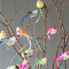 Colourful Feather Bird Clip Decoration Colorful Feathers Bird Decor Bird Crafts