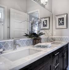 You can go a little wild with shapes and different hues or make a sophisticated statement with a neutral vibe. 53 Stunning Vintage Mid Century Living Room Decor Ideas Backsplash With Dark Cabinets Bathrooms Remodel Bathroom Backsplash