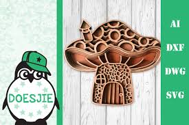 Download Gnome House Toadstool 3d Layered Mandala Svg Multi Layer 1085319 Cut Files Design Bundles