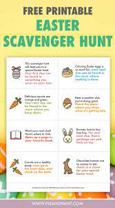 Just find the one that's right for your kids, print and play for free. Easter Scavenger Hunt For Kids Free Printable Game Pjs And Paint