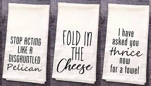 The towels are a little thinner than what i was expecting and more for decoration as opposed to every day. Schitt S Creek Fans Need These Kitchen Towels On Etsy