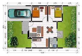 Gambar denah merupakan rumah type 36 yang dibangun di atas lahan dengan luas total 60 meter persegi. 9 Desain Rumah Type 36 Yang Cocok Untuk Pasutri Anyar Bisa Ada Musalanya Atau Dibikin 2 Kamar