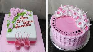 Dress up your birthday or holiday cake with these easy decorating ideas. Two Cake Amazing Design Square Shape Cake Round Cake Flowers Design Making By New Cake Wala Youtube