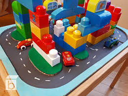 Small Fun Project For Removable Car Play Mat With Megablocks For Child Table Bboxreuseandplay Car Play Mats Diy Toddler Play Mat Diy