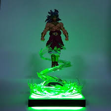 Dbz Legendary Super Saiyan Broly Fantastic Green Aura Diy 3d Light Lamp Dragon Ball Dragon Ball Z Broly Super Saiyan