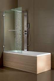 Bathtub Screen 32 X 64 3 8 Thick Chrome With Towel Bar Stylish Bathroom Bathtub Shower Bathroom Tub Shower
