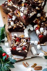 Christmas tree brownies dinner at the zoo. Rocky Road Brownies Simply Delicious
