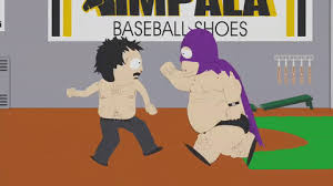 Mutant cousin kyle boss fight in south park: Baseball Fight Gif By South Park Find Share On Giphy