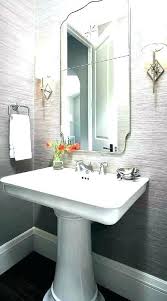 Bathroom Sink Decorating Ideas Powder Room Ideas With Pedestal Sink Pedestal Sink Bathroom Ideas Powd Powder Room Remodel Bathroom Design Powder Room Wallpaper