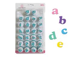 24 cookie cutters (3 of these make multiple cutters) and 3 recipe cards. Sweet Pea Parties Letter Number Cutters