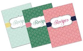Put everything in your binder according to category. Free Recipe Binder In 3 Color Options Fab N Free