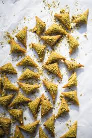 Tunisian Pistachio Citrus Pastries Samsa Recipe Tunisian Food Pastry Puff Pastry Desserts