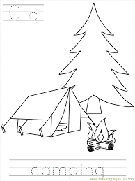 Camping Coloring Sheets Coloring Home