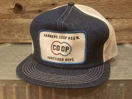 Vintage Coop Denim Mesh Snapback Trucker Hat Cap Patch K Products Made In Usa Fashion Clothing Shoes Accessories Vint Trucker Hat Hats Vintage Accessories