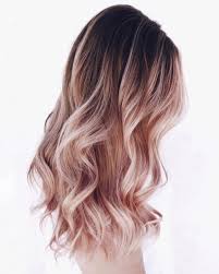 Black And Gold Hairstyles Rose Gold Balayage On Black Hair Hair Styles Ombre Hair Blonde Ombre Hair Color