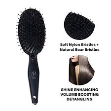 It's a 10 miracle whipped styling balm. Buy Leyla Milani Hair Detangler Brush Miracle Brush Human Hair Brushes For Sensitive Scalp Gentle Detangling Shine Volumizing Nylon Boar Bristle Best Paddle Brush For Women Men Kids Black Online In