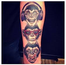 High Voltage Tattoo Symbol Hear No Evil See No Evil Amp Speak No Evil Monkey Tattoos Evil Tattoos Evil Tattoo