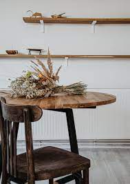 Der rundtisch ist ausziehbar bis 135 durch eine zentrale zusatzplatte. Modern Industrial Dining Table Contemporary Extendable Round Solid Oak Wood Table Powder Coated Metal Base Mane Black Kuchentisch Rund Eichentisch Esstisch Rund Ausziehbar