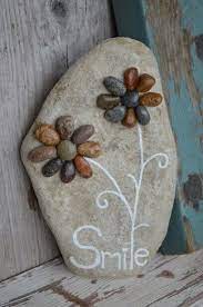 Lake Huron Art Rock Art Pebble Art Garden Art Beach Art Flower Art Patio Decor Beautiful Pebble Art Ideas Garden Rock Art Pebble Art Ideas Pebble Art