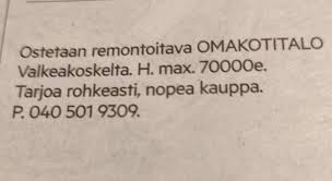 Löytyykö joltain tälläinen