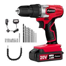 Black And Decker 20 Volt Lithium Battery Fast Charger Amazon Com Avid Power 20v Max Lithium Ion Cordless Drill Power Drill Set With 3 8 Keyless Chuck Variable Sp Cordless Power Drill Cordless Drill Power Drill
