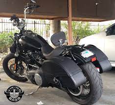 Check Out Gabe S Harley Dyna Street Bob Rocking A Pair Of Viking Bags Saddlebags Send Us Pics To Be Featured Harley Bikes Harley Street Bob Harley Dyna